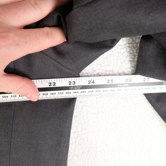 Hickey Freeman Blazer Mens 42 Regular Gray Traveler Wool Suit Jacket Made USA - Picture 9 of 15